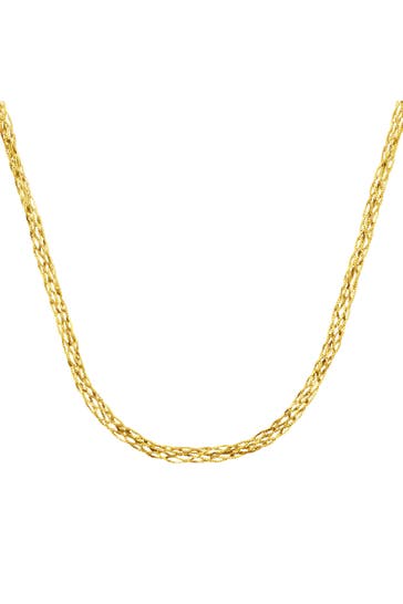 LUIGI MERANO Kette geflochtene Fantasiekette Gold