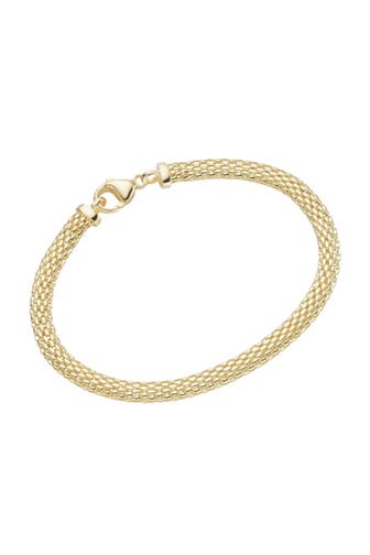 SMART JEWEL Armband in Mesh Optik und Zirkonia Gold