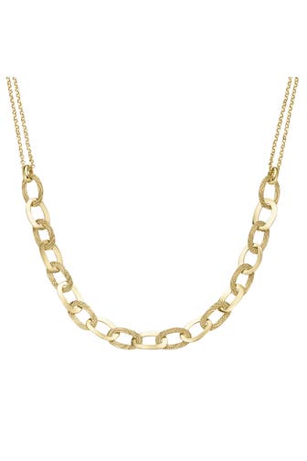 SMART JEWEL Kette hochglänzend und strukturiert Gold