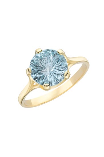 LUIGI MERANO Ring mit rundem Edelstein Blau