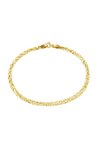 LUIGI MERANO Armband geflochtene Fantasiekette Gold