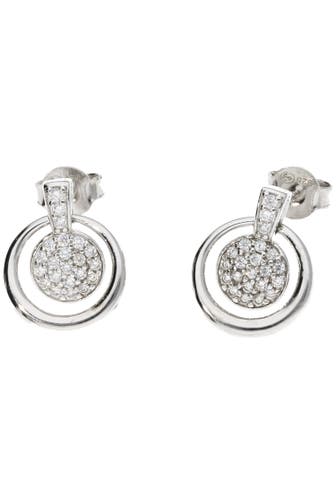 SMART JEWEL Ohrringe beweglich mit weißen Zirkonia Silber