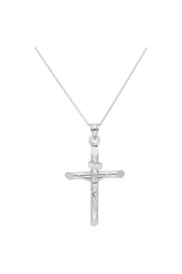 SMART JEWEL Kette Anhänger Kreuz Silber