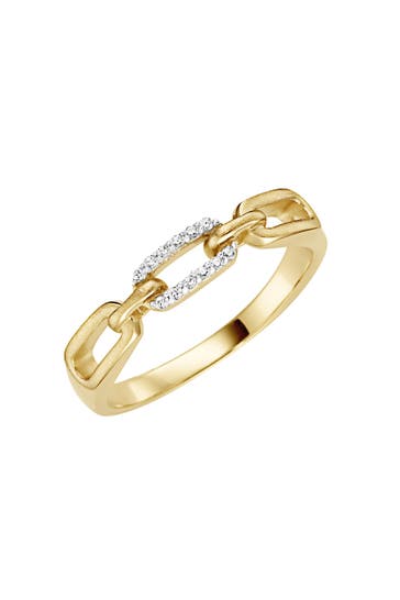 SURI FREY Ring mit Zirkonia Silber - vergoldet Bicolor
