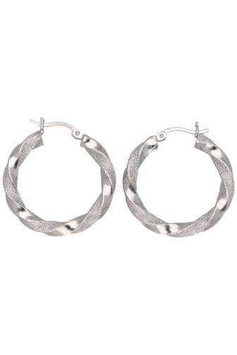 SMART JEWEL Ohrringe mit Glitter Silber