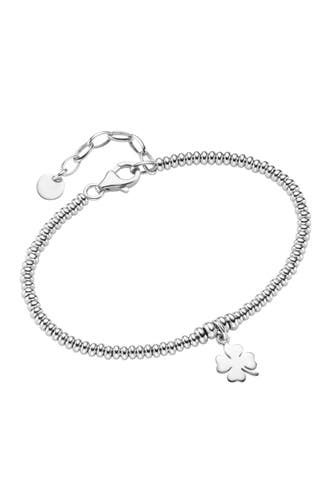 SMART JEWEL Armband mit Kleeblatt Behang Silber