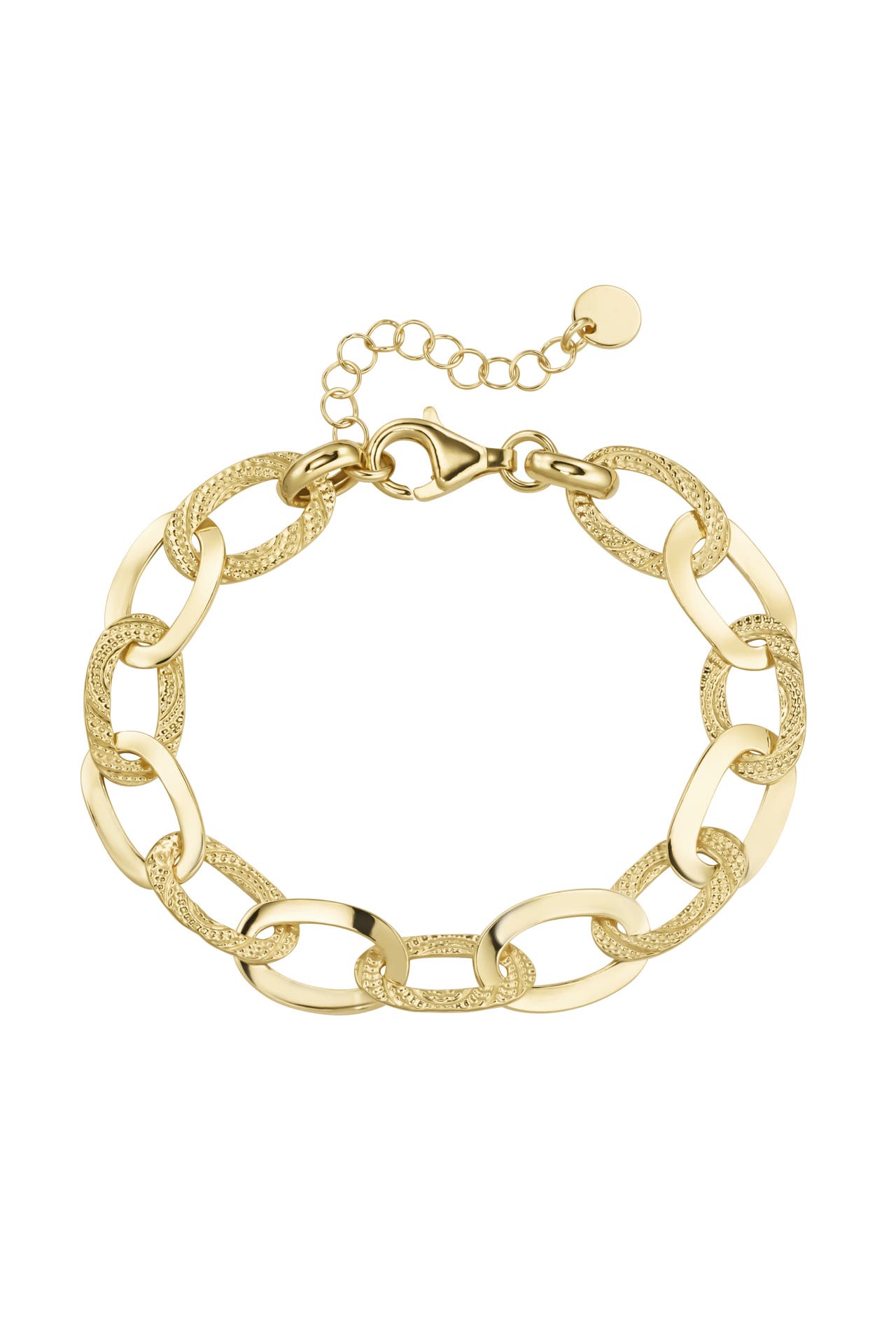 SMART JEWEL Armband hochglänzend und strukturiert Gold, Bild 1