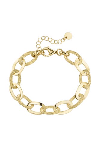 SMART JEWEL Armband hochglänzend und strukturiert Gold