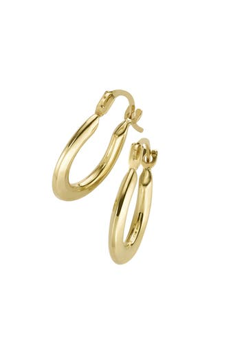 LUIGI MERANO Ohrringe kantig, glänzend Gold