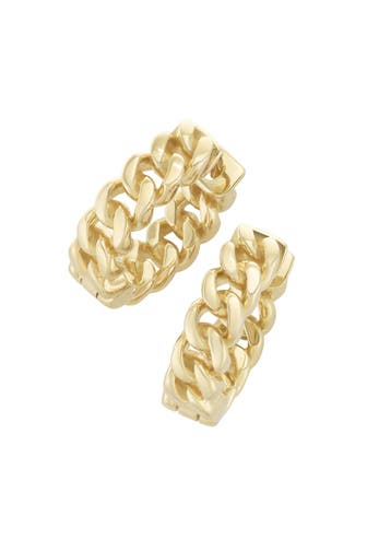SMART JEWEL Ohrringe Panzerkettenoptik Gold