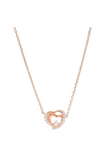 SMART JEWEL Kette Herz mit Zirkonia, rosé vergoldet Rosé vergoldet