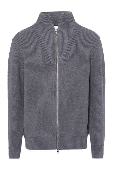 BALDESSARINI Strickjacke Kosmos grau
