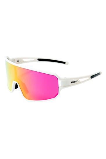 YEAZ Sport-Sonnenbrille Creme White/Pink SUNWAVE