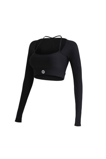 YEAZ Langarmshirt CLUB LEVEL schwarz