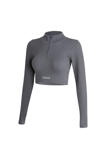 YEAZ Langarmshirt RUNWAY grau
