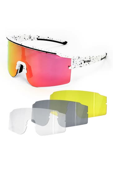 YEAZ Brille SUNTHRILL Set weiß / rosa