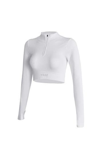 YEAZ Langarmshirt RUNWAY weiß
