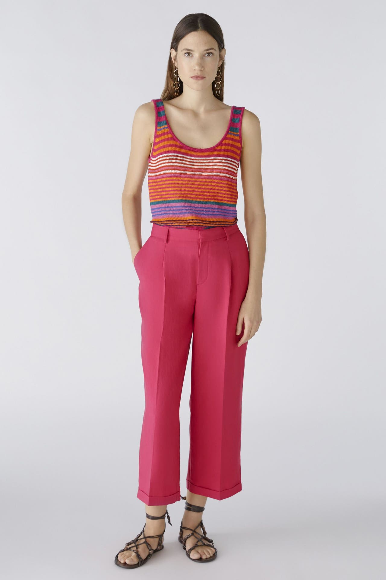 OUI Stoffhose pink Straight, Bild 1