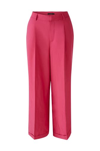 OUI Stoffhose pink Straight