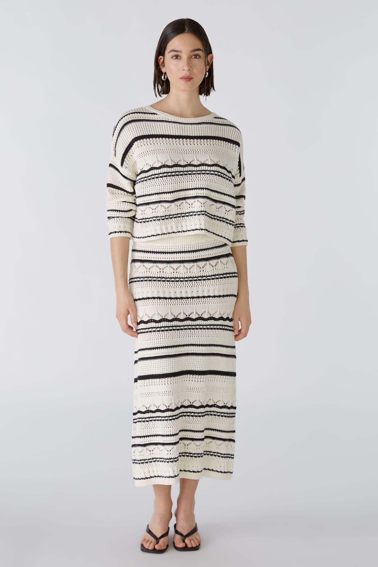 OUI Pullover offwhiteblack, Bild 1