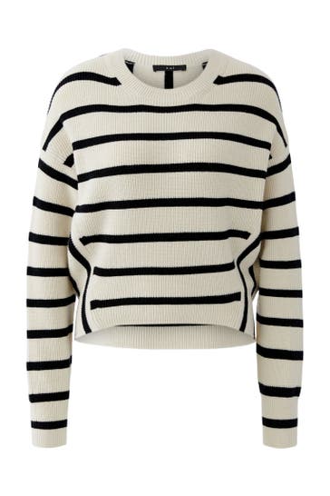 OUI Pullover whiteblack