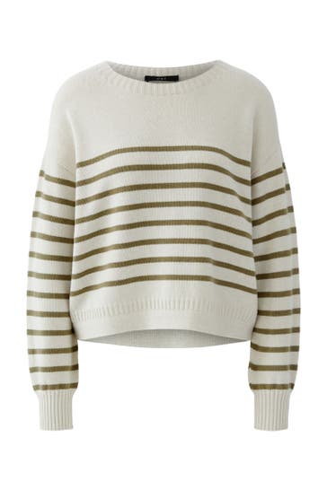 OUI Pullover whitegreen