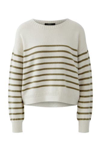 OUI Pullover whitegreen
