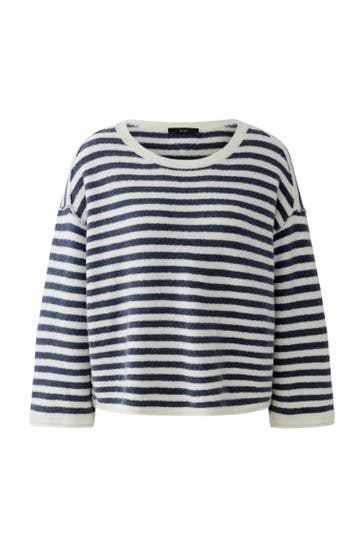 OUI Pullover whiteblue