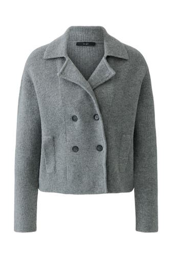 OUI Strickjacke steelgrey