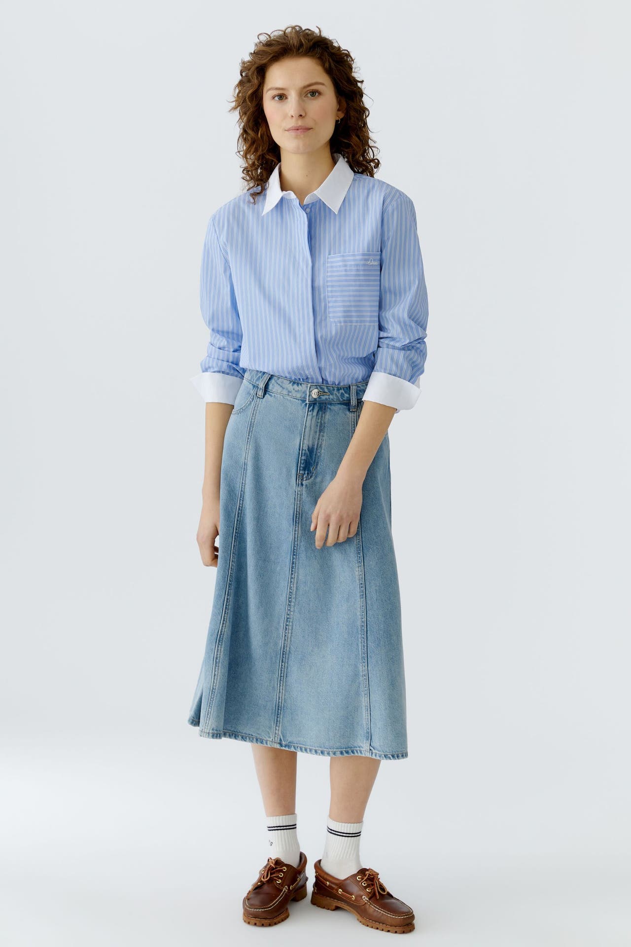 OUI Casual-Bluse ltbluewhite, Bild 1