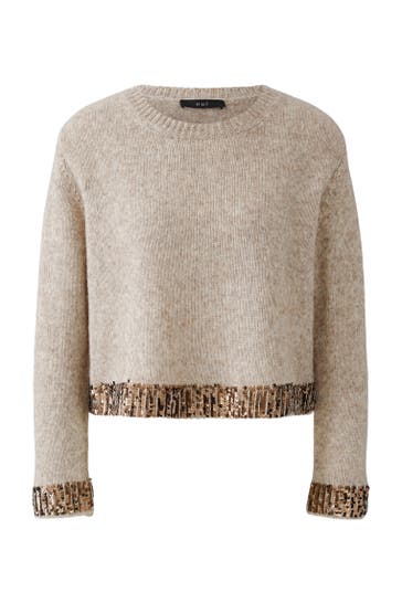 OUI Pullover lightbeigemel