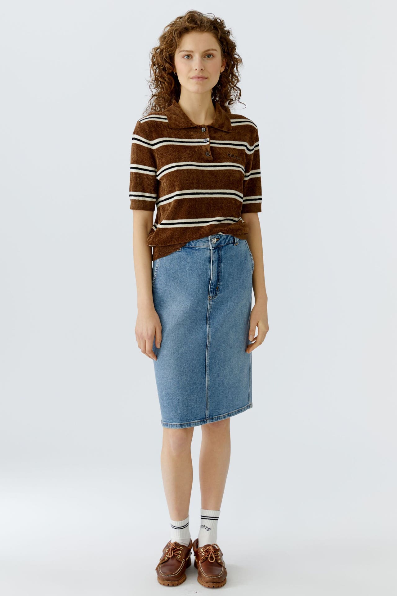 OUI Pullover brownwhite, Bild 1
