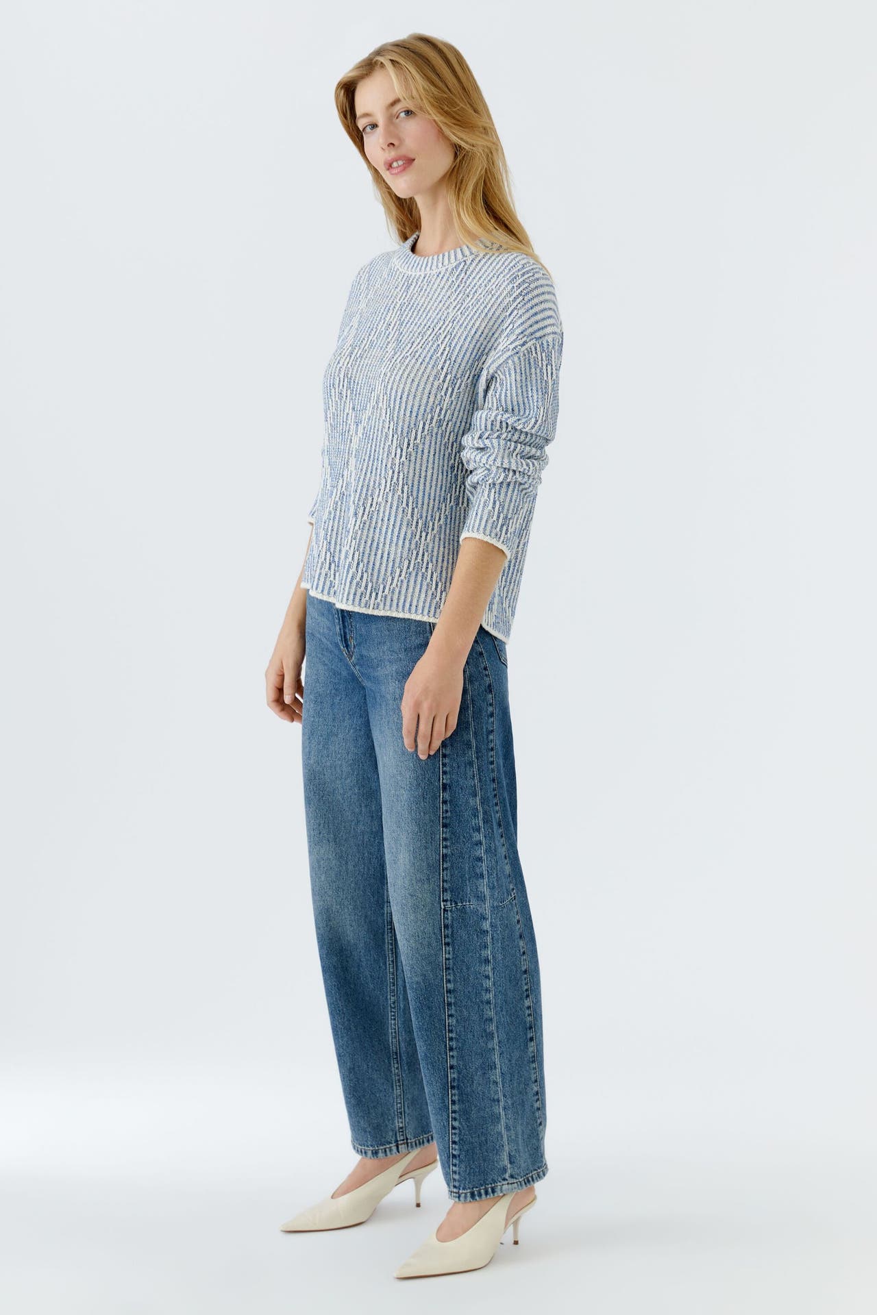 OUI Pullover ltbluewhite, Bild 1