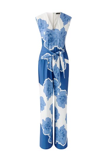 OUI Jumpsuit bluewhite Slim
