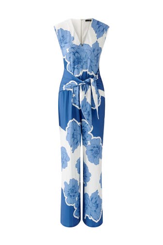 OUI Jumpsuit bluewhite Slim