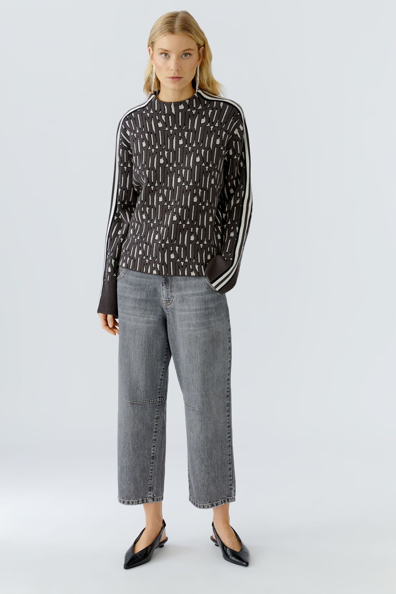 OUI Pullover offwhiteblack, Bild 1