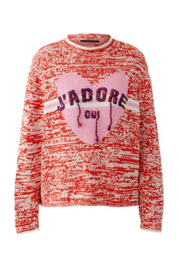 OUI Pullover redwhite
