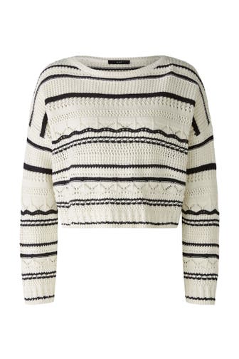 OUI Pullover offwhiteblack