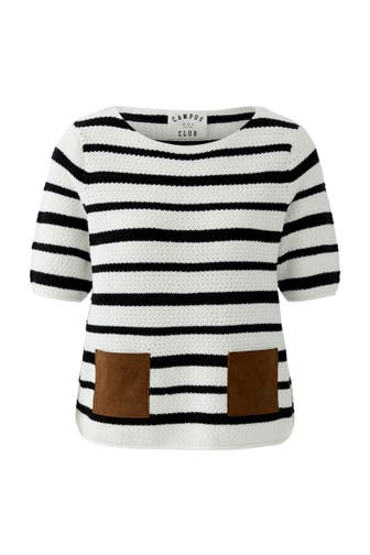 OUI Pullover whiteblack