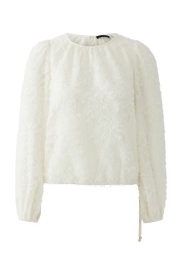OUI Casual-Bluse whitecapgray