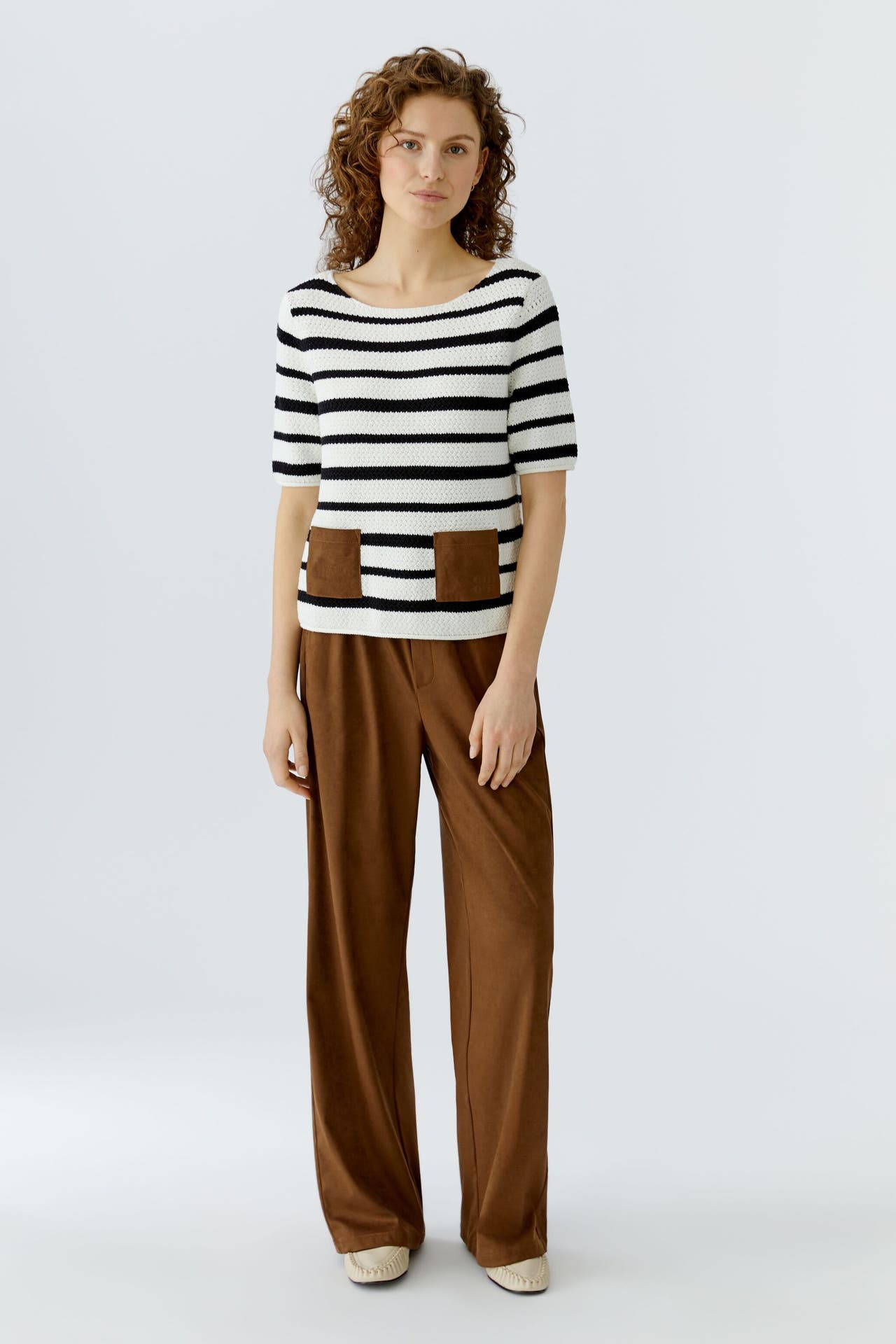 OUI Pullover whiteblack, Bild 1