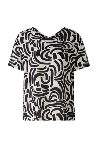 OUI Blusenshirt whiteblack