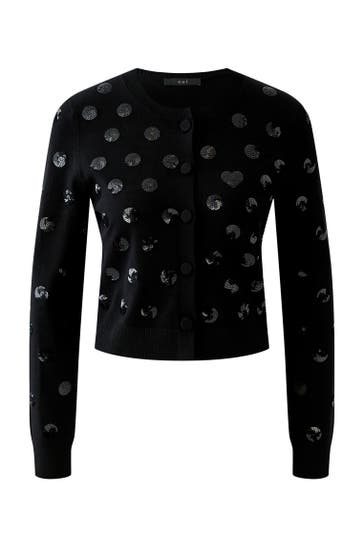 OUI Strickjacke black