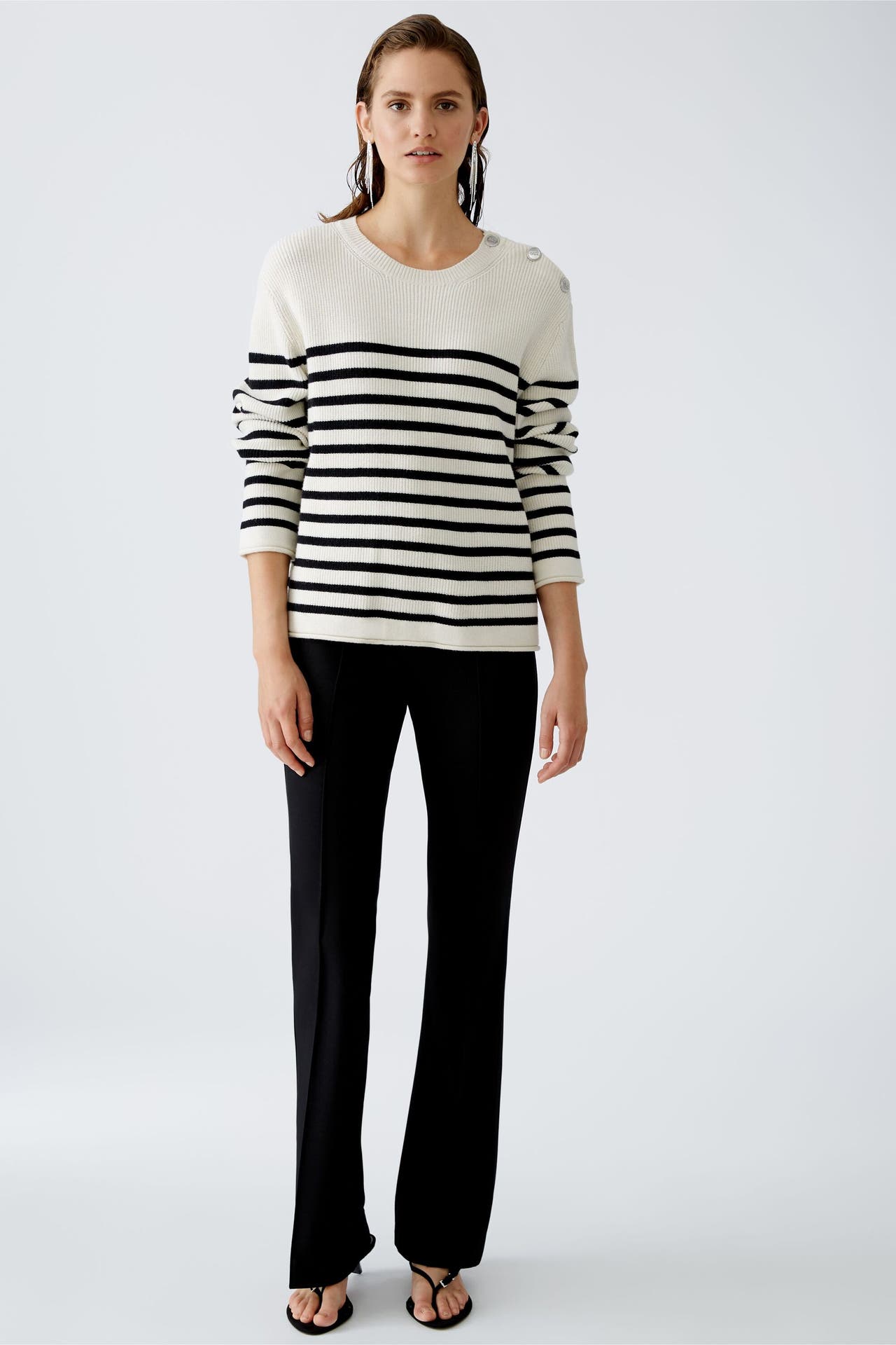 OUI Pullover whiteblack, Bild 1