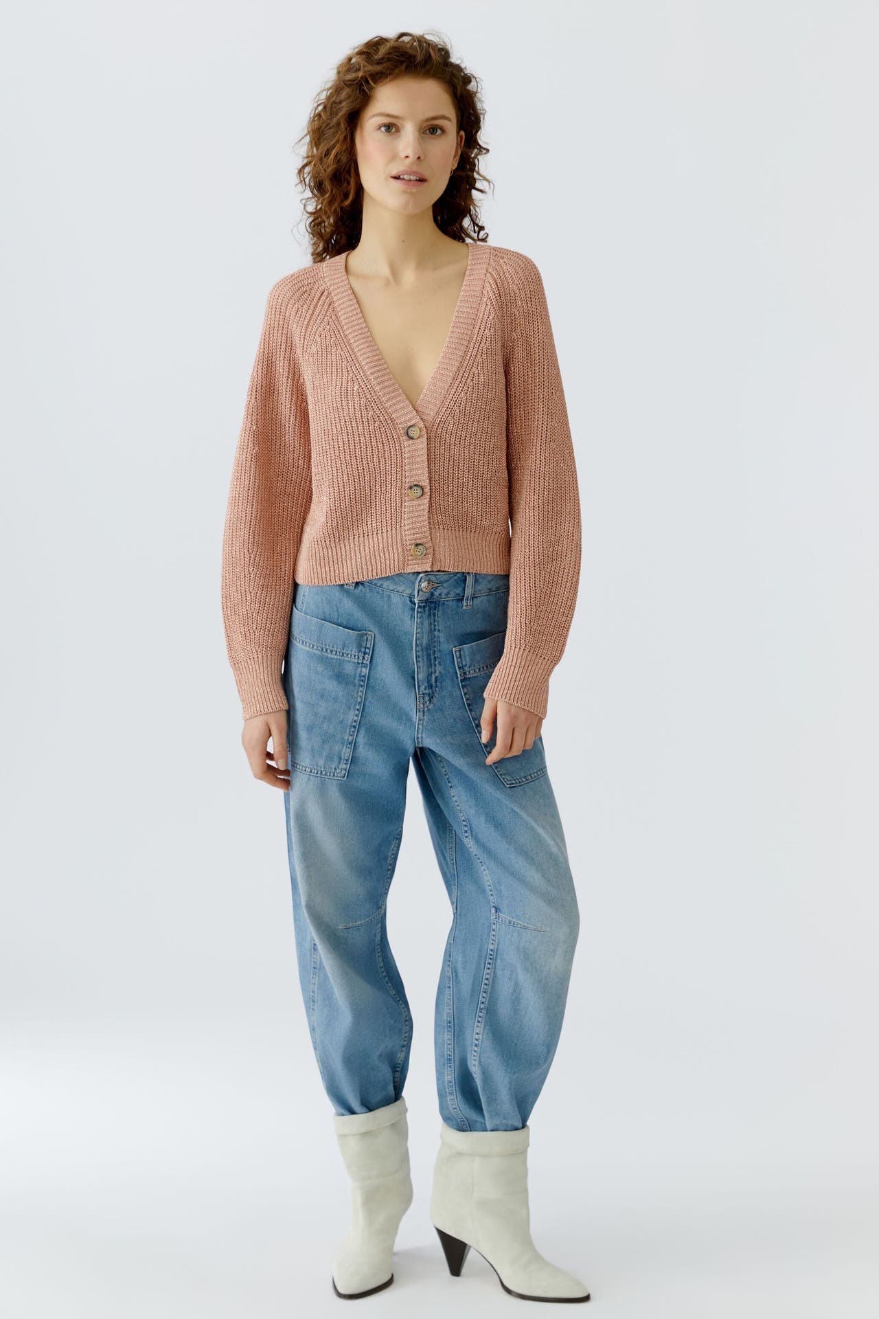 OUI Strickjacke dustyrose, Bild 1