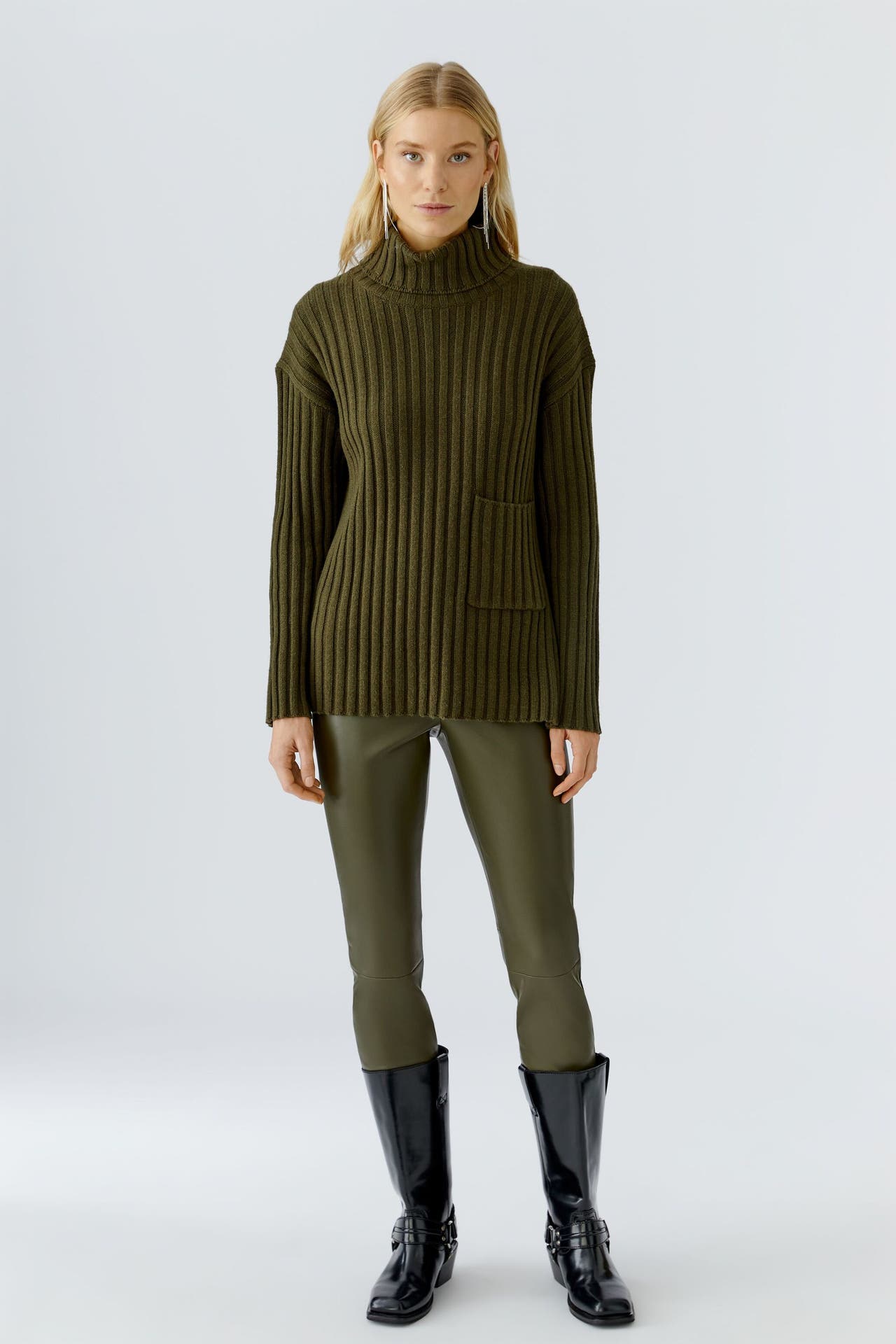 OUI Pullover khaki, Bild 1