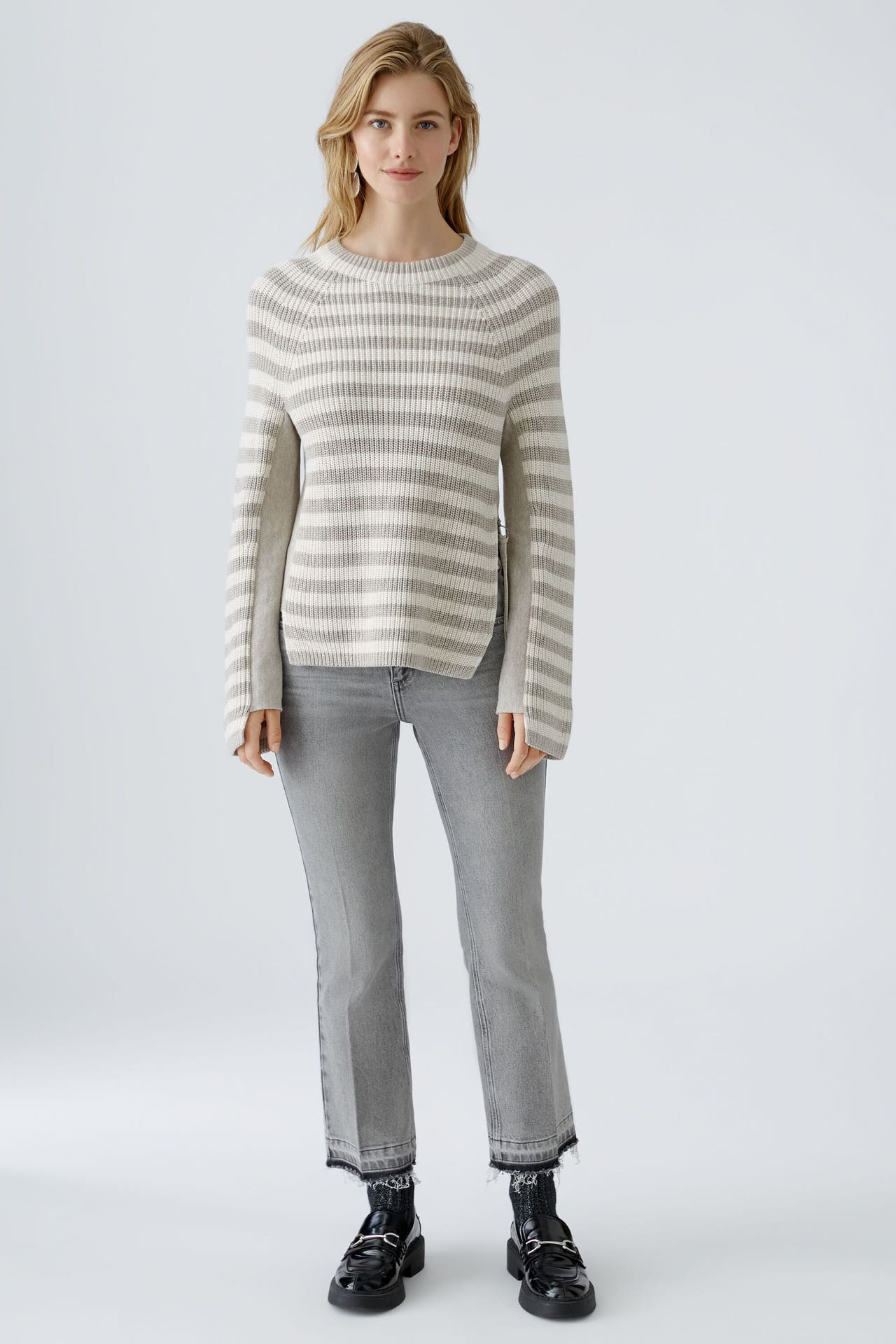 OUI Pullover RUBI ltbrownwhite, Bild 1
