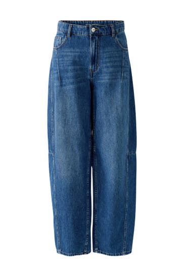 OUI Jeans midmidbluedenim Wide/ Loose Fit
