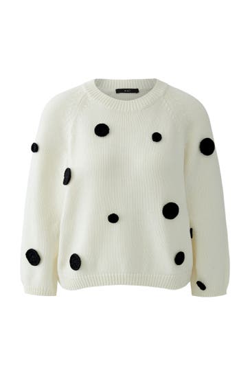 OUI Pullover whiteblack