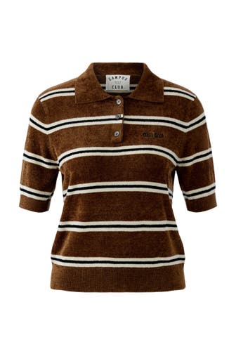 OUI Pullover brownwhite